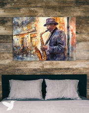 Cuadro Saxofone - La Elegancia del Jazz
