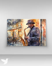Cuadro Saxofone - La Elegancia del Jazz