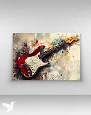 Cuadro Guitarra Eléctrica - Abstracto Color
